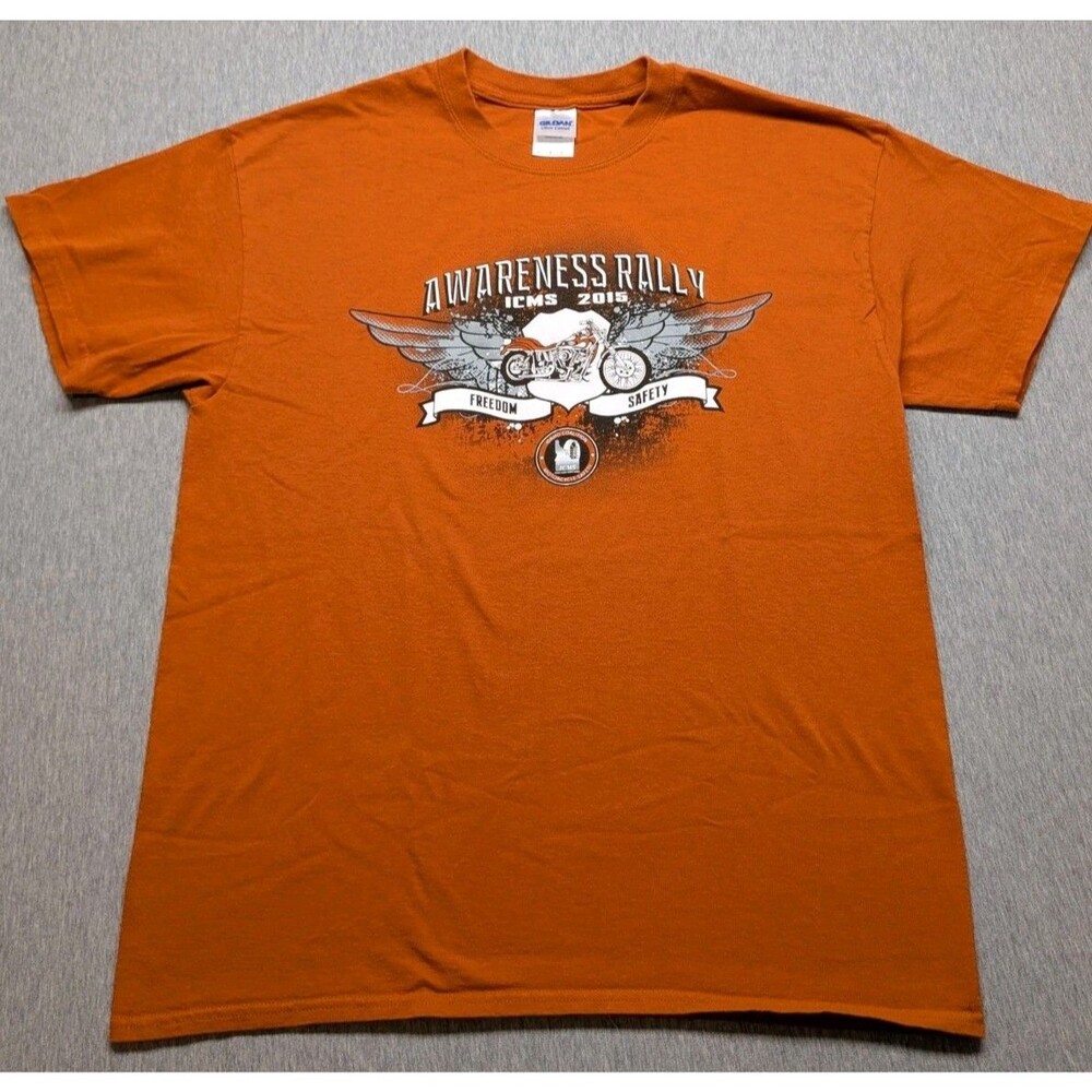 Biker 2015 Idaho Coalition Motorcycle Safety Awareness Rally Size Large Gildan